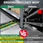 42" Commercial Dust Mop for Floor Cleaning, Heavy Duty Industrial Mop