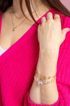 Alex and Ani Colorful Heart Beaded Bangle