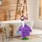 Ueyben Lady Porch Goose Outfits, Porch Goose Robe and Curlers Bathrobe