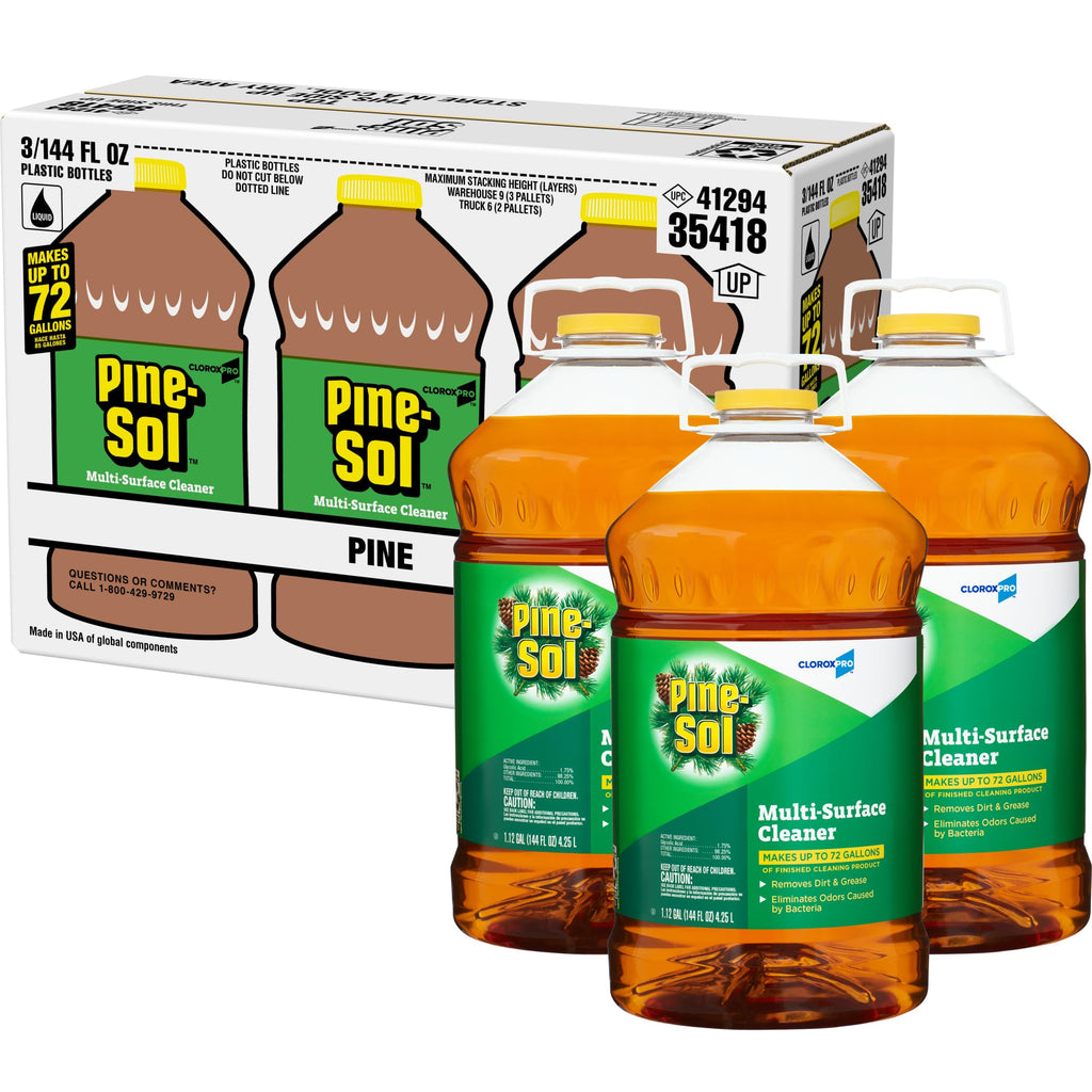 Pine-Sol Multi-Surface Cleaner, CloroxPro, All-Purpose Cleaner, Original Pine, Fl Oz, Pack of 3 (Package May Vary)