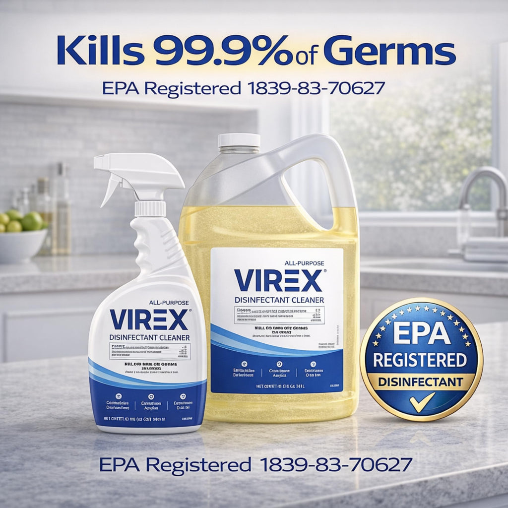 VIREX Diversey All Purpose Disinfectant Cleaner, 1 Gallon, 2 Pack