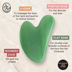 Mount Lai Jade Gua Sha Facial Tool – The Stone of Eternal Youth – 100% Genuine Jade Stone Face Sculpting Tool for Lymphatic Drainage, Puffiness Reduction & Timeless Radiance