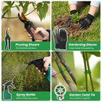 Velway 11-Piece Garden Tools Set Heavy Duty with Ergonomic Handles
