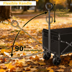 Foldable Collapsible Wagons Carts with Wheels — Folding Utility Wagon Cart