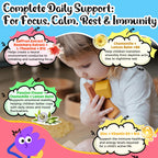 Saffron Gummies Kids, Rosemary, Passion Flower Extract, Chamomile Extract