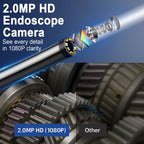 49.2 Feet Inspection Endoscope Camera with Light, 1080P HD Borescope Camera with Light, 4.3" IPS Screen, IP67 Waterproof Sewer Borescope, 49.2Ft Semi-Rigid Cord Drain Pipe Endoscope Cool Gadgets Tool