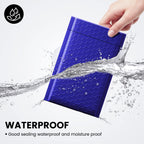 Fuxury Bubble Mailers 4x8" 200 Pack Waterproof Padded Envelopes Self Seal Bubble Envelopes Padded Mailers for Small Business Envelope Mailers Usable Size 4x7 Royal Blue