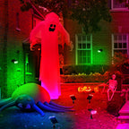 Consciot Solar Spot Lights Outdoor, Halloween Lights, 170° Wide Beam