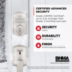 Kwikset SmartCode 260 Keyless Entry Electronic Keypad Deadbolt Door Lock
