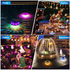QOLNBY Floating Pool Lights(1 Pack), Rechargeable Pool Lights with 6 Dynamic Lighting Effects, Upper and Lower Color Changing Floating Light, IP68 Waterproof Lights for Pools, Hot Tubs, Fountain