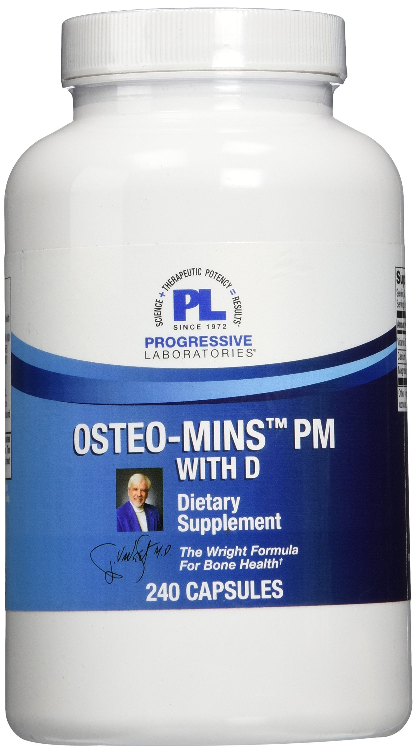 Progressive Labs Osteo-Mins PM with D Supplement, 240 Count