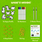 Skillmatics Aqua Puffs Animals, Paint by Number, Stocking Stuffer for Kids