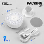 Barrina Orbgrow OG03C Rechargeable Puck Grow Light, 4000K, 1 Pack, White