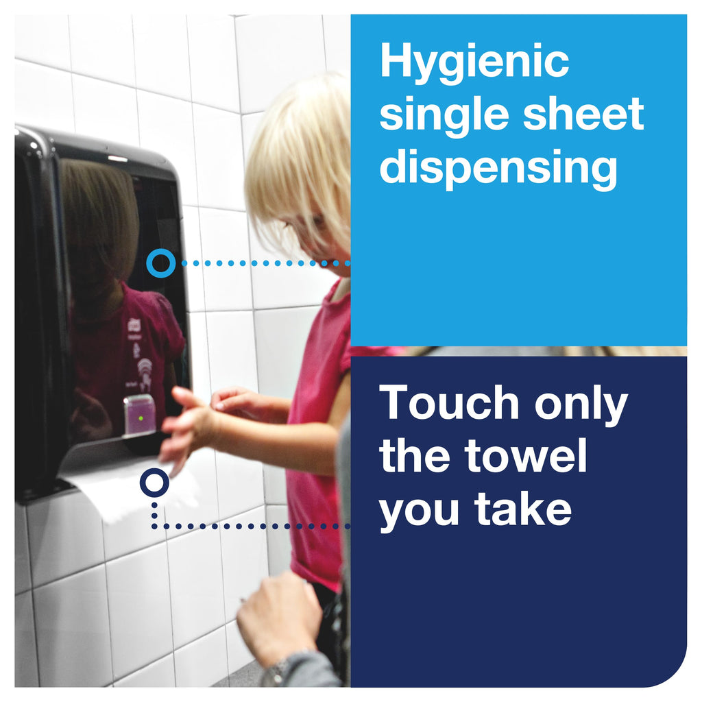 Tork Matic Paper Towel Dispenser, Intuition Sensor, Black, Elevation, H1, non-contact One-at-a-Time dispensing, 5511282