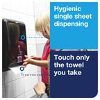 Tork Matic Paper Towel Dispenser, Intuition Sensor, Black, Elevation, H1, non-contact One-at-a-Time dispensing, 5511282