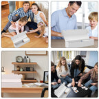 Trading Card Storage Box, 10-Pack 1100 Count White Corrugated Cardboard Box