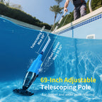 Handheld Pool Vacuum for Above Ground Pools,Cordless Pool Vacuum with Powerful Suction up to 18GPM, Ideal for Leaves and Debris,Pool Vacuum for Hot Tubs and Inground Pools