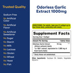 Puritan's Pride Premium Odorless Garlic (1000mg Equivalent),Traditional Dietary Supplement for Heart Health& Circulation Support with Antioxidant Properties, Softgels,500 Count (Pack of 2)