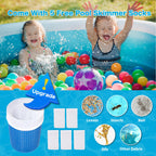 MUWOOB Above Ground Pool Skimmer with 5 Skimmer Socks, Wall Mount Surface Skimmer with Hose & Basket, Compatible with Intex Pools, Adjustable Floating Filter, Automatically Removes Leaves & Debris