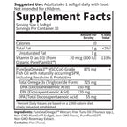 Garden of Life Dr. Formulated Prenatal DHA Fish Oil - 500mg DHA & DPA in Triglyceride Form 100% DV Vitamin D3, Single Source, Mercury Free Omega 3 Supplements for Women's Health, 30 Softgels