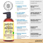 PURA D'OR Original Gold Label Anti-Thinning Shampoo – CLINICALLY TESTED Botanical Formula – Biotin & Argan Oil – Sulfate-Free Strengthening & Volumizing for Fuller-Looking Hair, Men & Women, 16 fl oz