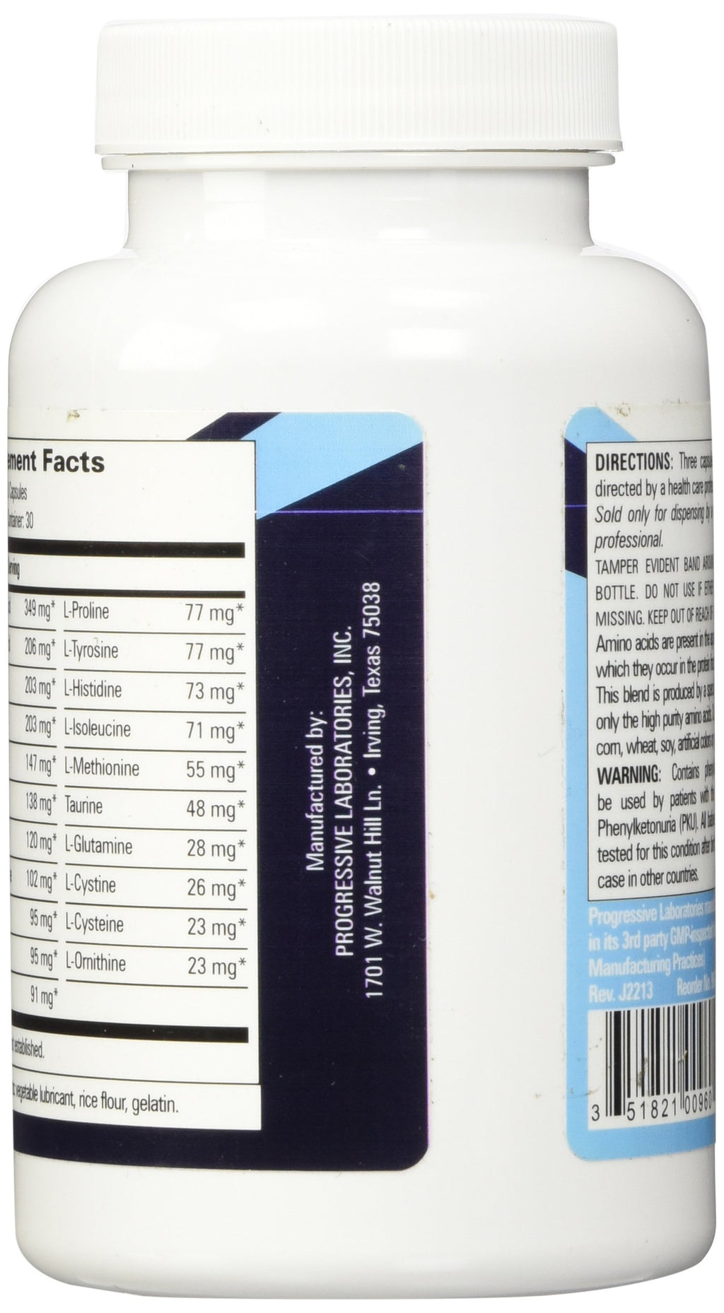 Progressive Labs Amino Blend Supplement, 90 Count