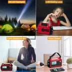 Raynic Emergency Radio, 5000mAh/18500mWh Weather Radio, Solar Hand Crank Emergency Radio with AM/FM/SW/NOAA, Cell Phone Charger, Headphone Jack, Flashlight, Type-C Charging and SOS Siren for Hurricane