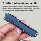 Caressolove Automatic Scalpel Pocket Knife For Daily Tasks, Small Auto Retractable Knife Push Button, 5PCS #60 Mini Razor Blades Utility Knife, EDC Replaceable Blade Box Cutter with Clip