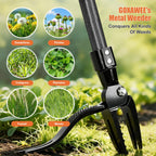 GOXAWEE Stand Up Weed Puller Tool with 45″ Long Handle, Manual Weeder Tool