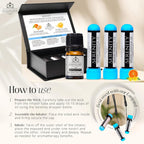 Serenity Aromatherapy Nasal Inhaler Kit – DIY 3-Pack with Essential Oil Blend, Calm Mood & Stress Relief, Premium Gift Set