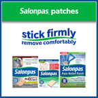 Salonpas Pain Relief Patch, 9 Count Large (Pack of 1), Up to 12 Hours Temporary Relief of Mild to Moderate Pain, Backache, Sore Muscle, Sprains, Bruises