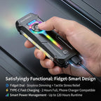 Flat EDC Rechargeable Tactical Flashlight, UV Magnetic Small Work light