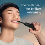 Philips Sonicare W DiamondClean Brush Heads, 2-Pack, 6 Month Supply, Black