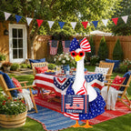 ENBOFID 4th of July Bikini Porch Goose Outfits, Patriotic Summer Goose Outfits Costume for 23inch Plastic Cement Statue, Independence Day Goose Outfits Clothes for Outdoor Garden Patio Decor