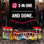 3-IN-ONE Professional Garage Door Lubricant with Smart Straw Sprays 2 Ways, 11 OZ Twin Pack, 100584, Clear
