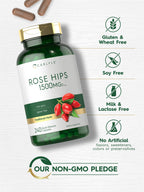 Carlyle Rose Hips | 1500mg | 240 Quick Release Capsules | Non-GMO and Gluten Free Herbal Supplement