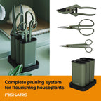 Fiskars Indoor Plant Care 3-Piece Set, Precision Gardening Tools, Green