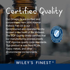 Wiley's Finest Wild Alaskan Fish Oil Easy Swallow Minis - Omega-3 Fish Oil Supplement for Adults and Kids - Double-Strength 630mg EPA and DHA Natural Supplement - 180 Mini Softgels (90 Servings)