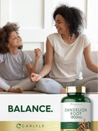Carlyle Dandelion Root Extract | 300 Capsules | Herb Supplement | Taraxacum Officinale | Non-GMO and Gluten Free