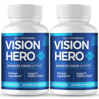 Vision Hero Capsules, Official VisionHero Eye Vitamins Supplement Pills - Maximum Strength, All Natural Formula Visual Wellness & Crystal Clear View, Vision Hero Advanced Support Reviews (2 Pack)