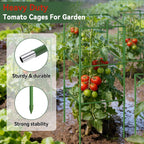 4 Pack 45" Tomato Cages for Garden, Heavy Duty Adjustable Plant Support