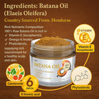 YBW Batana Oil for Hair Growth Dr. Sebi Organic, Natural, Pure and 100% Raw Batana Oil Paste from Honduras - Botana Enhances Hair Thickness, Prevents Loss for Men and Women