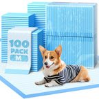 Powools Puppy Pads, 22 x 22 in, Super Absorbent, Spill-Proof, 100 Packs