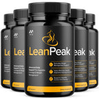 (5 Pack) Lean Peak Capsules, Official Lean Peak Weight Loss Pills with Natural Ingredients, Advanced Leanpeak Wellness Supplement, Natural Max Strength Healthy Lifestyle Support (300 Capsules)