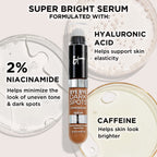 IT Cosmetics Bye Bye Dark Spots Concealer + Brightening Serum – 2% Niacinamide, Hyaluronic Acid & Caffeine - Medium Coverage, Natural Finish, All Skin Types – 12 Fair Warm, 0.22 fl. oz