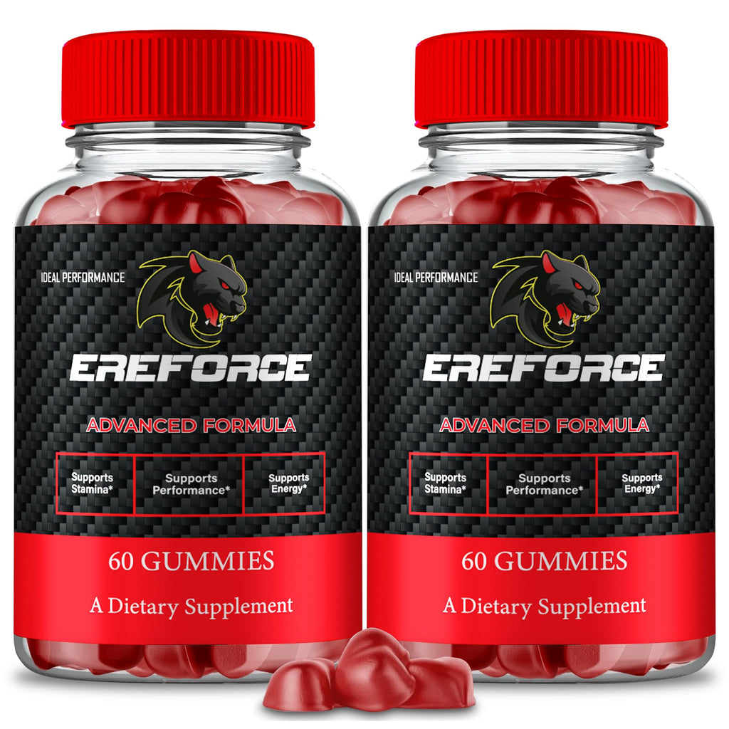 Ereforce Gummies, Ereforce Reviews Supplement Gummies - Maximum Strength Performance, All Natural Support Overall Health & Wellness, Premium Ere Force Advanced Support Gummy Reviews (2 Pack)