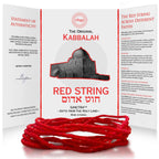 The Original Kabbalah Red String, Handmade and Blessed in The Holy Land, 100% Wool Strand, 60" Long for up to 7 Evil Eye Bracelets -incl. Prayer, Instructions & SOA