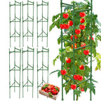 MQHUAYU 6 Pack Tomato Cage,Tomato Cage for Raised Garden Bed, 48'' Tall Tomato TrellisTriangle or Square Cages for Garden,Pots, Plant Cages & Supports（Green, Extra Bold ）