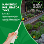 Handheld Pollinator Tool with Soft Silicone Brush for Indoor Garden Flowers