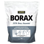 Harris Borax Powder Hard Water Laundry Booster and Multi-Purpose Cleaner, 10lb (Unscented)